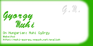 gyorgy muhi business card
